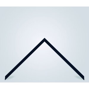 Cadre en bois Walther Valencia verre clair noir 25x80 cm