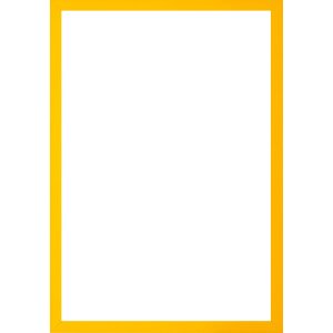 Walther cadre en bois Valencia verre clair jaune 25x70 cm