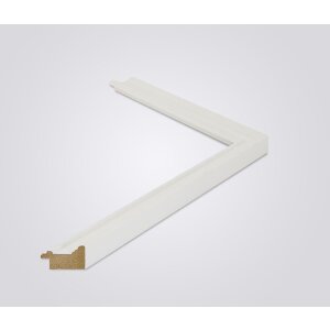 Walther cadre en bois Granada blanc neige 25x60 cm verre clair