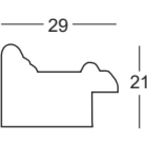 Walther cadre en bois Granada blanc 59,4x84,1 cm verre clair