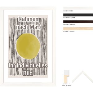 Walther cadre en bois Alicante brun foncé verre clair 20x20 cm