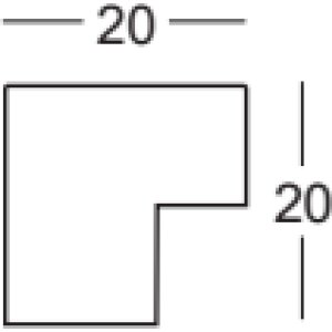 Walther cadre en bois Tarassa 10x10 cm noir verre clair