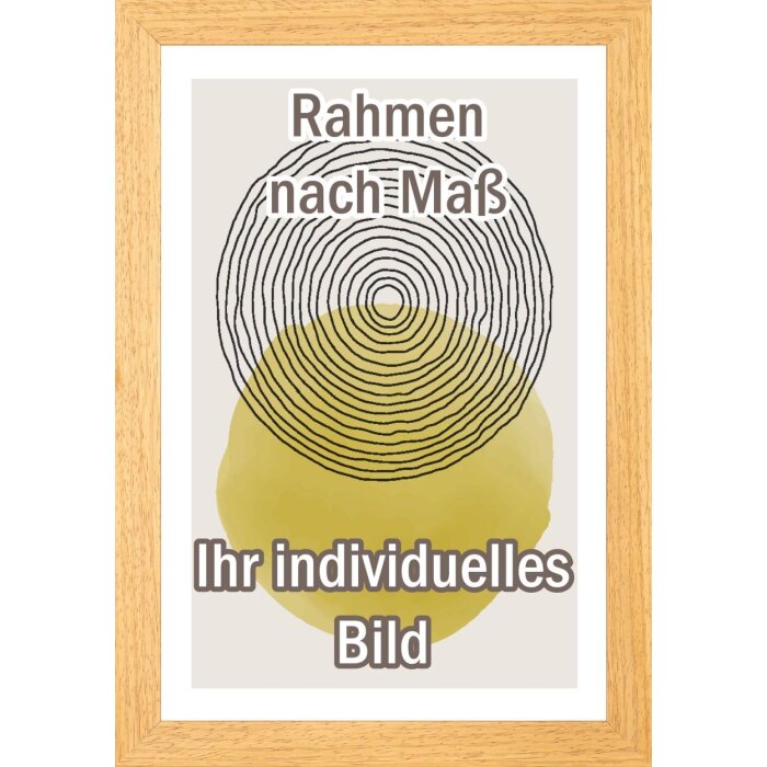 Cadre en bois Walther Madrid 23x70 cm nature structure chêne verre clair