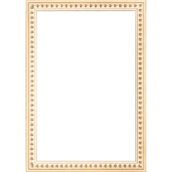 Cadre photo bois baroque éléphant blanc 10x15 cm verre clair