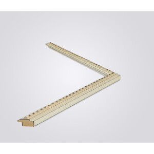 Cadre photo bois baroque éléphant blanc 18x27 cm verre clair