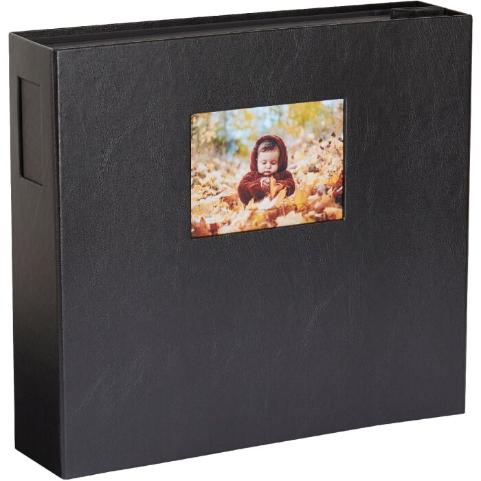 HNFD Album photo XL Lona 1000 photos noir 34,5x33 cm 168 pages noires