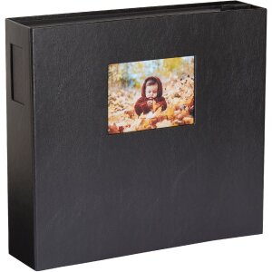 HNFD Album photo XL Lona 1000 photos noir 34,5x33 cm 168 pages noires