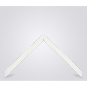 Walther cadre en bois Bilbao avec bord argenté 25x30 cm blanc verre clair