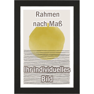 Walther cadre en bois Bilbao avec bord argenté 45x60 cm noir verre clair