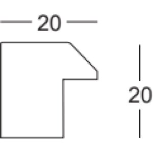 Cadre photo Walther Gijon blanc 18x24 cm verre clair