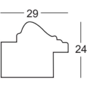 Cadre photo Walther Pamplona argent 25x50 cm verre clair