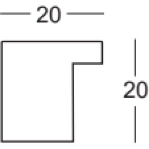 Cadre photo Walther Malaga crème blanc 28x35 cm verre clair