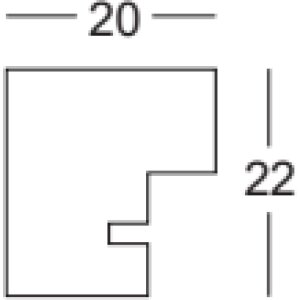 Cadre photo Walther Saragossa crème 21x29,7 cm, verre clair