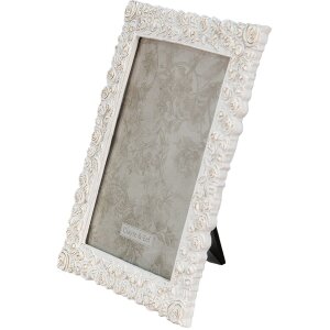 Clayre & Eef 2F0936 Cadre photo blanc 12x2x18 cm - 13x18 cm