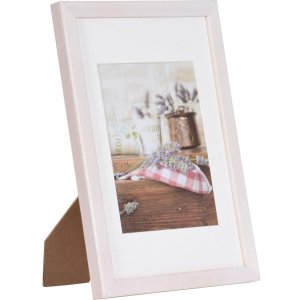 Cadre photo en bois Henzo Jardin 20x30 cm blanc avec passe-partout 13x18 cm
