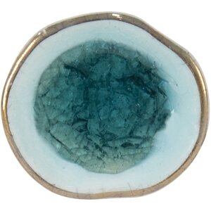 Clayre & Eef 64990 Bouton de porte bleu Ø 4 cm