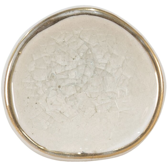 Clayre & Eef 65047 Bouton de porte blanc 4x4x7 cm