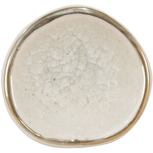 Clayre & Eef 65047 Bouton de porte blanc 4x4x7 cm