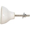 Clayre & Eef 65047 Bouton de porte blanc 4x4x7 cm