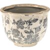 Clayre & Eef 6CE1450S Pot de fleurs pour intérieur Gris, Beige Ø 16x12 cm