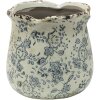 Clayre & Eef 6CE1455M Pot de fleurs pour intérieur Gris, Beige Ø 15x14 cm