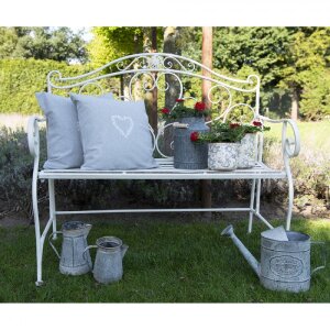 Clayre & Eef 6CE1459L Pot de fleurs pour intérieur Gris, Beige Ø 17x16 cm