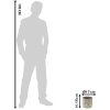 Clayre & Eef 6CE1459L Pot de fleurs pour intérieur Gris, Beige Ø 17x16 cm