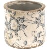 Clayre & Eef 6CE1459XS Pot de fleurs pour intérieur Gris, Beige Ø 8x7 cm