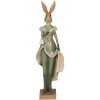 Clayre & Eef 6PR3592 Déco Lapin Vert, Marron, Beige 11x8x33 cm