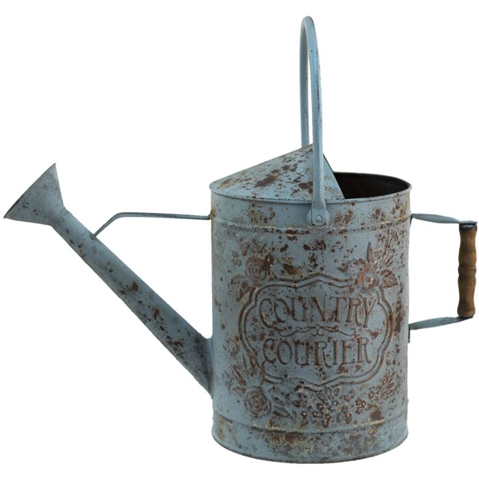 Clayre & Eef 6Y4792 Arrosoir décoratif Gris, Bleu 50x21x44 cm