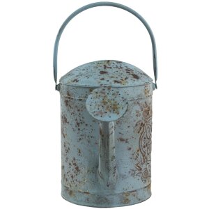 Clayre & Eef 6Y4792 Arrosoir décoratif Gris, Bleu 50x21x44 cm