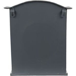 Clayre & Eef 6Y4795 Boîte aux lettres murale Gris, Blanc 26x10x31 cm