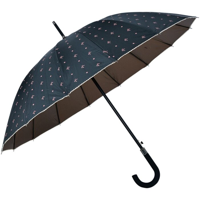 Clayre & Eef JZUM0031Z Parapluie adulte noir Ø 98 cm