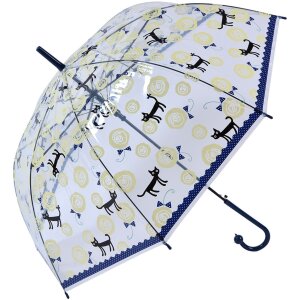 Clayre & Eef JZUM0055BL Parapluie adulte bleu 60 cm