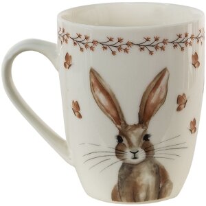 Clayre & Eef REBMU Gobelet beige, marron 350 ml