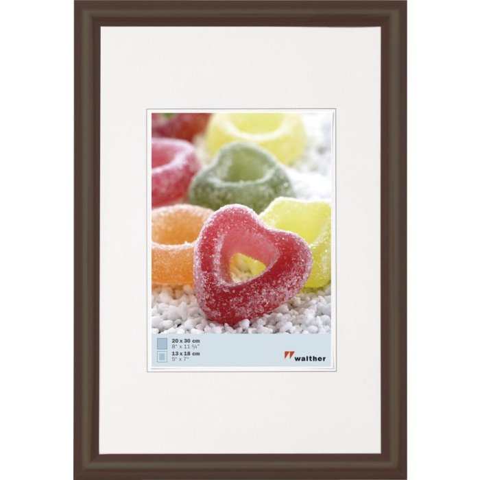 Cadre plastique TRENDSTYLE 13x18 cm - chocolat