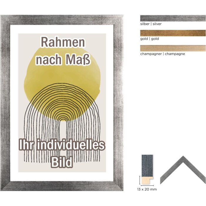 Cadre en bois Walther Oviedo formats spéciaux jusquà 70x100 cm