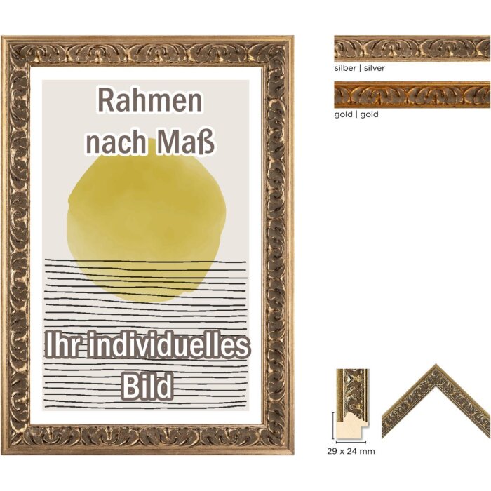 Walther cadre en bois Pamplona 2 types de verre et formats spéciaux