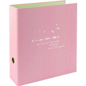 Goldbuch classeur A4 frech & frei ailes vieux rose...