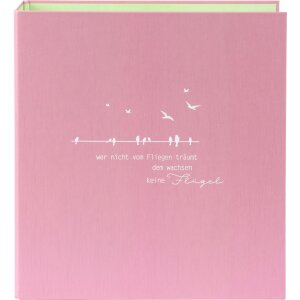 Goldbuch classeur A4 frech & frei ailes vieux rose...