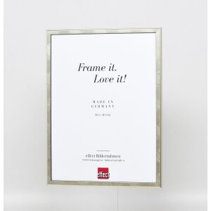 Cadre Effect en bois massif Profil 29 argent - Formats spéciaux et types de verre