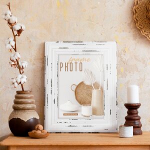 Cadre photo en bois ZEP Orly 13x18 cm blanc