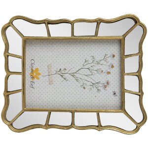 Clayre & Eef 2F0956 Cadre photo 20x2x25 cm - 13x18 cm Doré - Noir