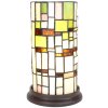 Clayre & Eef 5LL-6300 Lampe de table Tiffany Ø 15x26 cm E14-max 1x40W Beige - Vert
