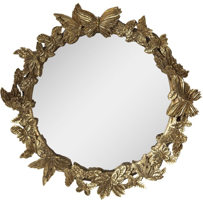 Clayre & Eef 62S269 Miroir Ø 34x5 cm Couleur or