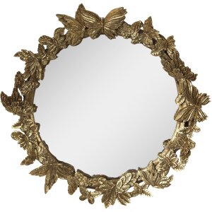 Clayre & Eef 62S269 Miroir Ø 34x5 cm Couleur or