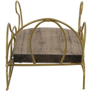 Clayre & Eef 64966 Décoration Traîneau 26x13x12 cm Marron