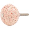 Clayre & Eef 65054 Bouton de porte Ø 4x3 cm Rouge