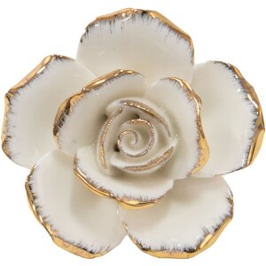 Clayre & Eef 65075 Bouton de porte 5x4x5 cm Blanc -...