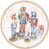 Clayre & Eef 65108 Assiette plate Ø 40x1 cm Rouge - Bleu Sous-assiette Noël